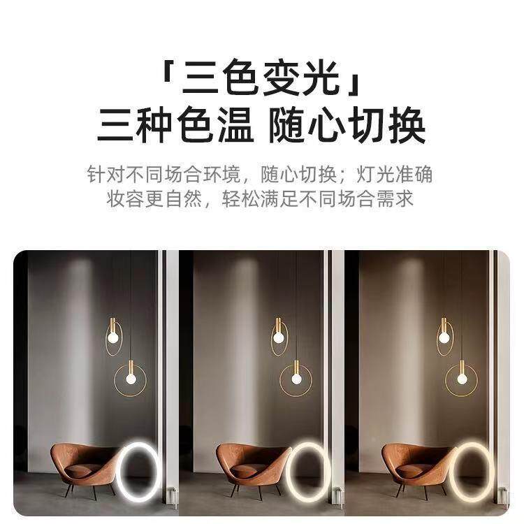 酒镜店厕卫生间智能镜子浴室镜触摸616屏灯化镜妆梳妆镜所圆镜