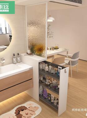 室边柜侧柜窄YTO型放式厅卫生间干区客网约红半墙隔断开柜现代简