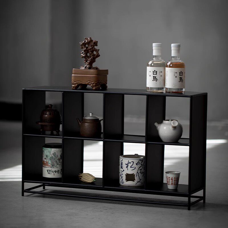 铁艺茶具博古展示架高端
