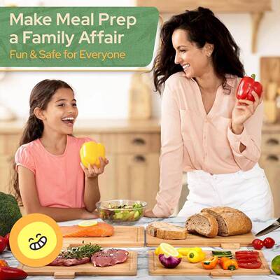 竹木分类酪菜板四片套切奶装砧板家用厨房多用80341途菜板水果砧