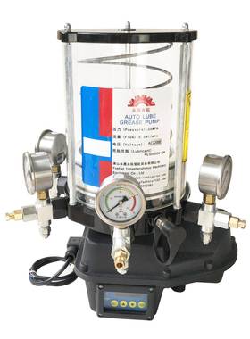 轴式盘承黄油润滑机械带油压弹簧递进电动黄HBF油泵全自动220手V