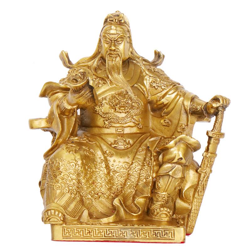 杨记铜器铜春秋武关铜OIF公摆件周摆仓关平关公财神件