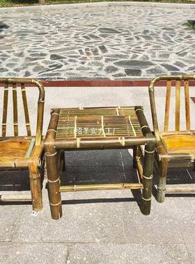 竹竹椅桌竹凳子靠椅工家用儿手童IMF小竹凳编织四川农村背老式竹