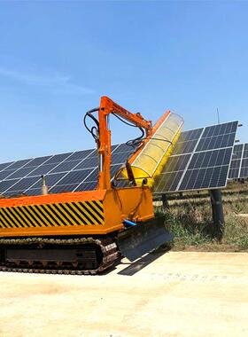 全自动光电站清24304洗车发电光板灰尘清洁履带式太阳能伏板清洁伏车