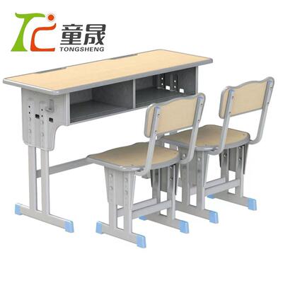 学校用升中小学生课椅双人课桌套装小学DRK生降椅椅儿童桌学习桌