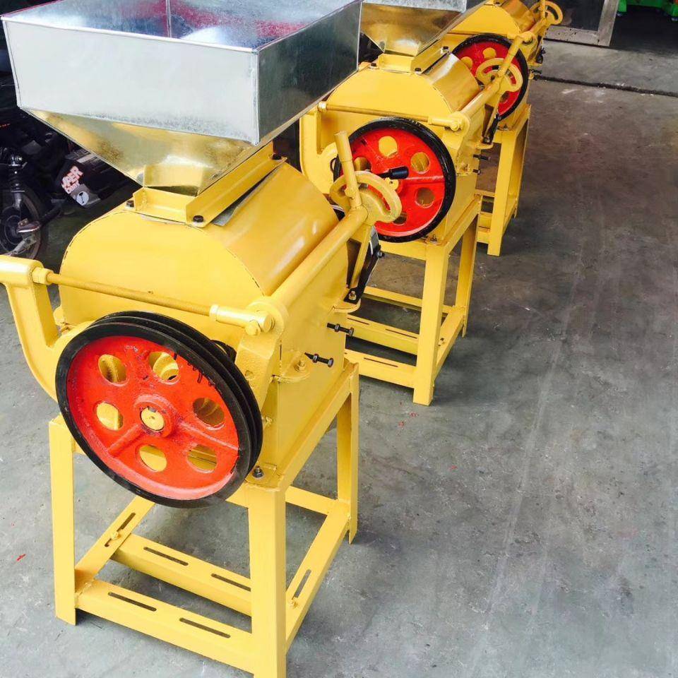 广东两相电三相粮食破扁机IUQ小麦压扁机碎家电动五谷杂粮电挤压