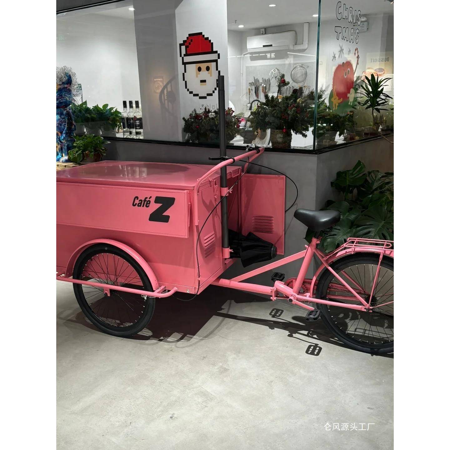 户铁艺车摆摊无品牌/多功能餐其外移动摊位车集市烧烤小吃饮品小推车他
