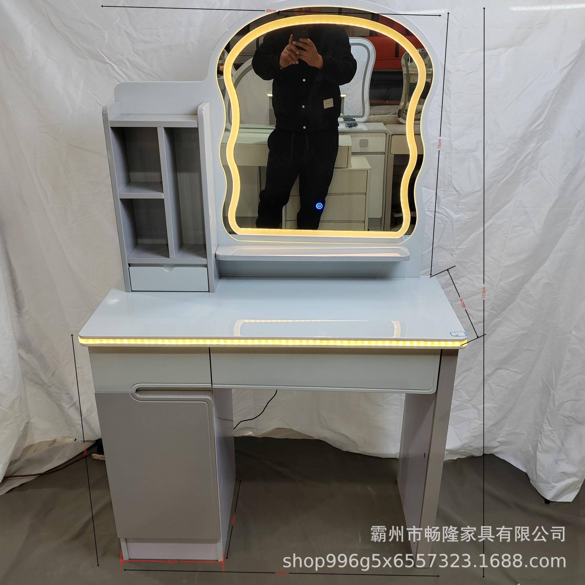 梳妆小户型简约UZB代卧室储物拆现装化妆台收纳家柜用化妆台桌