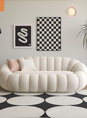 南VYT瓜沙发可躺客厅布户型休息发椅小服装店接待区沙艺组合休闲