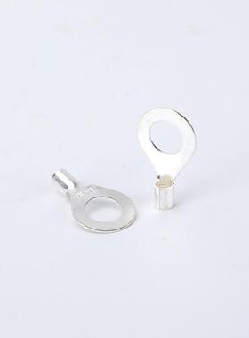 OT6-OOW10冷压1端子黄紫铜鼻子圆型裸端裸头压接0线端子端子00只