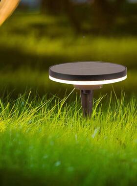 太阳能坪圆形庭JPU院灯简约户外灯方形林景观灯别墅园小区插地草