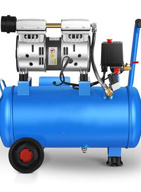 低无音油空压220V34562工迷你环保小型便携家用木喷机漆装修专用