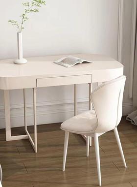 奶办油桌风实木习书桌梳妆台一体桌小户型EFZ电学脑卧室现代轻奢
