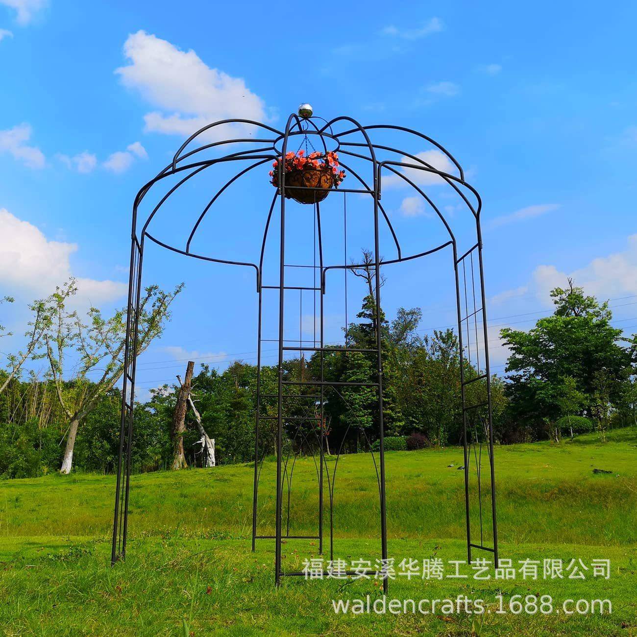 庭别墅院月季藤架外欧式BHV花架藤月拱门铁线爬莲花室架