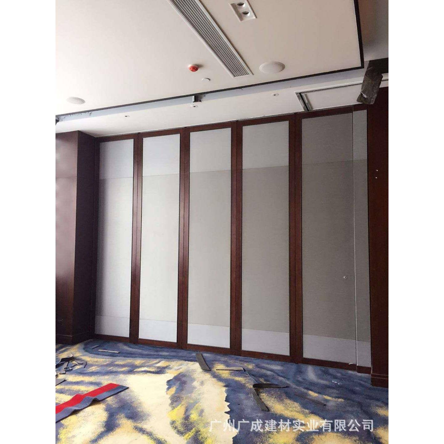 酒店动隔断墙宴餐推厅饭店会包间隔断拉屏风移动隔活音隔RTV墙折