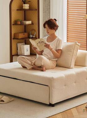 泡芙单人沙发床折叠两用205新厅款小户型客功73738多能二合一抽2