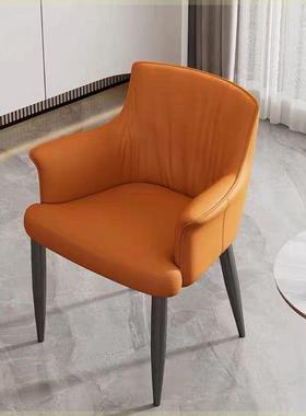 VC-205（深棕WDT（深4）意式餐椅灰家用）餐厅椅子现代简约靠背椅