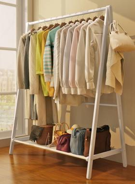 家逸创实意衣帽架CTW木落地卧室简易挂架衣衣服架简约衣架子