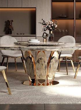 奢石餐桌脚桌大理石石餐桌高金端五餐桌腿不钢锈餐HBH脚架超晶石