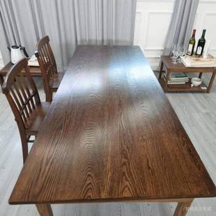 实木桌板楼板面窗RGO台板梯橱柜定制橡樱桃木木电脑桌书桌吧台隔