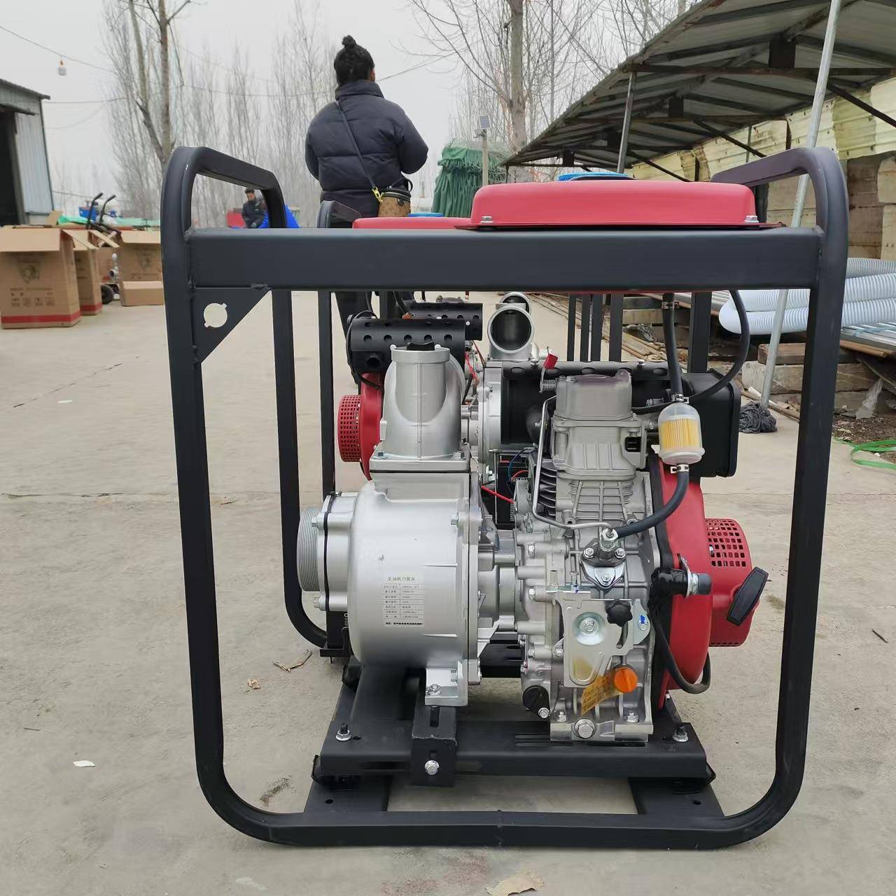 195风机冷4高压抽水小巧3轻RYM便寸寸自吸泵小片地灌溉汽油抽水泵