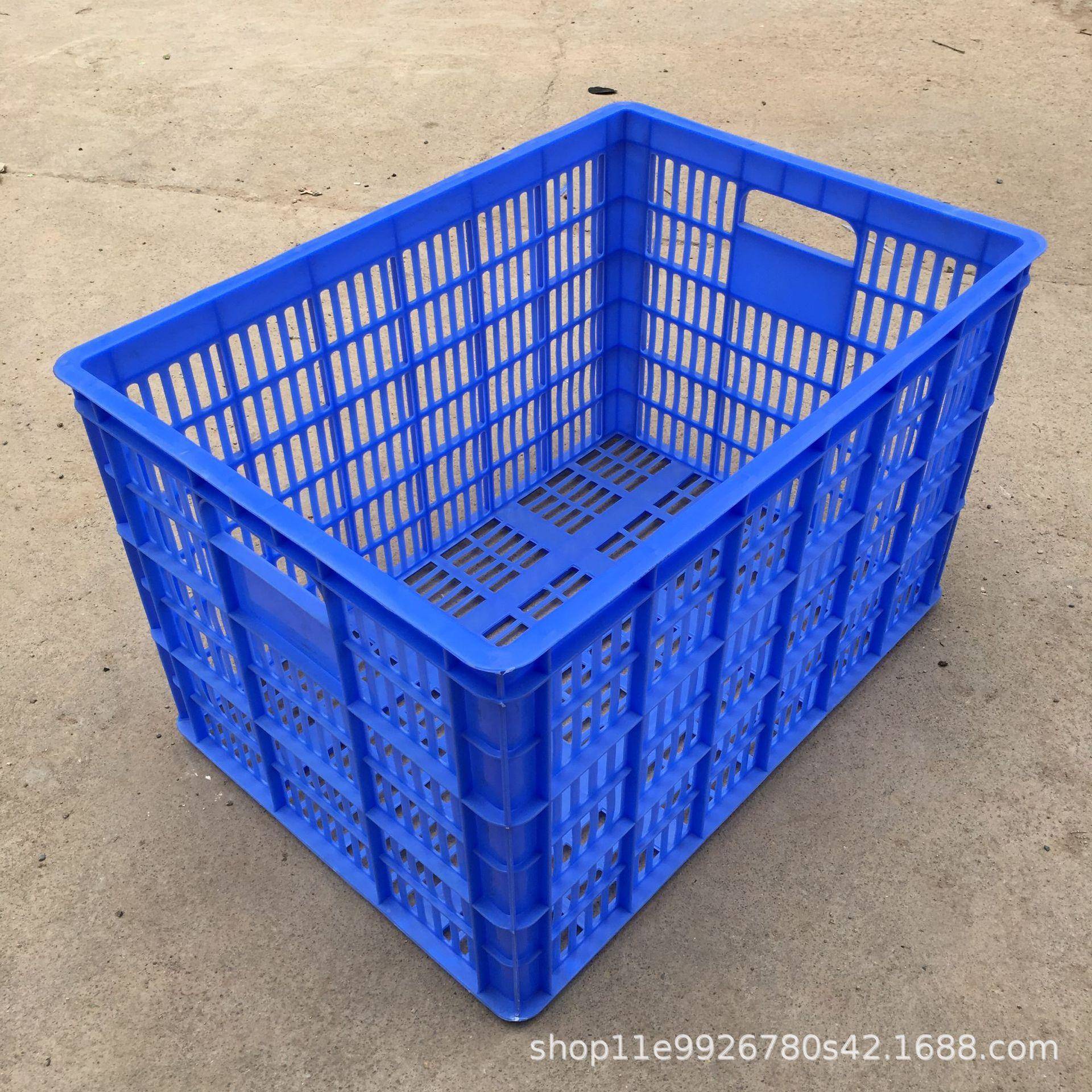 加高周网大格塑料胶框号转筐509收蓝色加厚塑胶菜箩五金配件纳箩