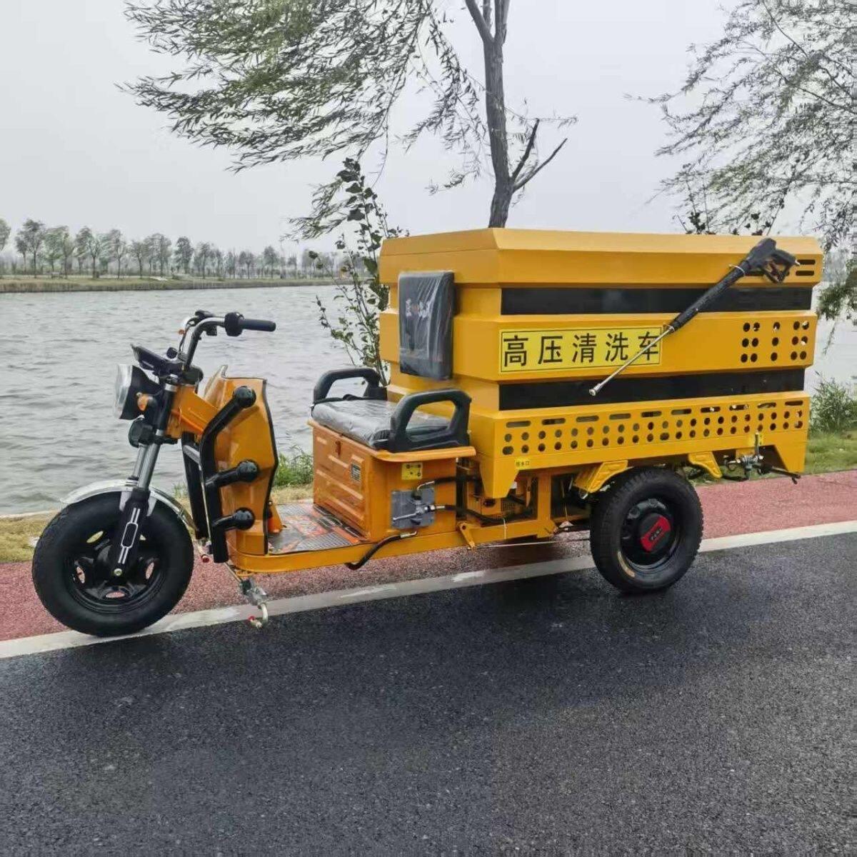 电动三轮车四轮高压清洗工地多功能道路冲洗小型市政洒水车环卫物