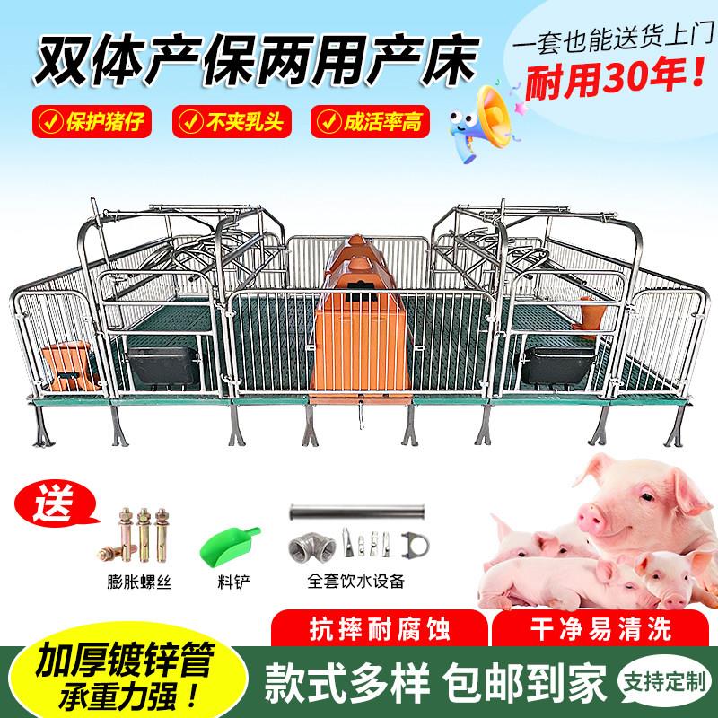 母猪产床产保一体塑料保温箱育肥保育养殖设备器械猪场母猪定位栏