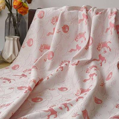 ZN4261-2新仿宋锦马服提花旗袍布款料中式面马甲色织唐装鞋料