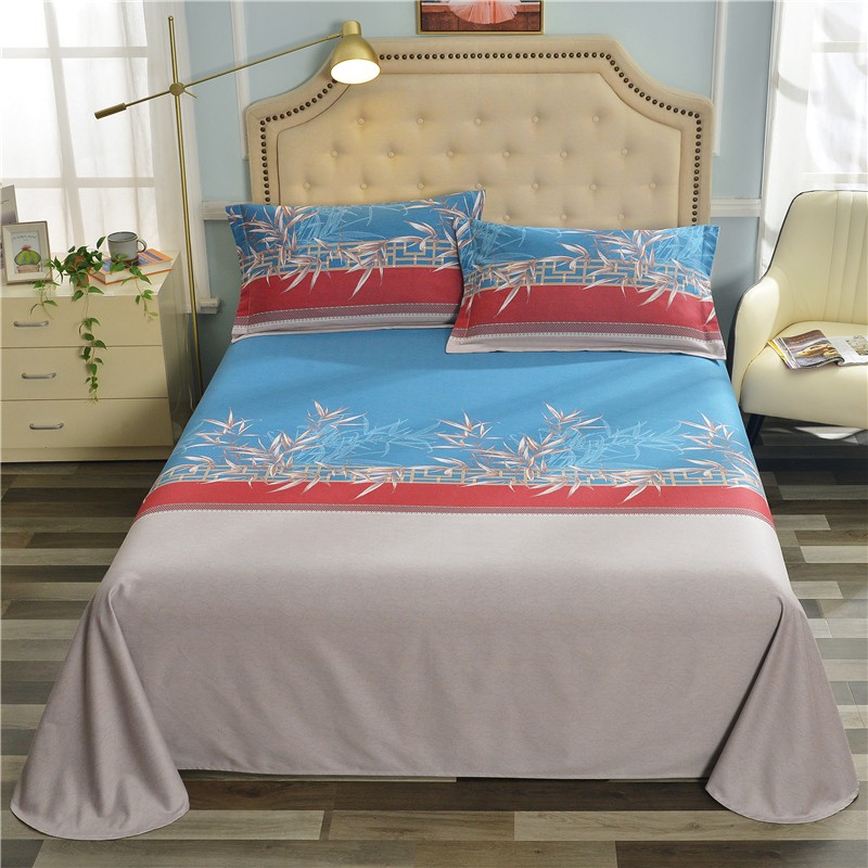 纯棉磨毛床单单件双人秋冬加厚高端5G0支全棉磨毛床单学生宿舍褥