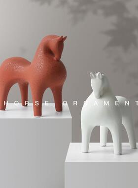 居简约马肥陶瓷饰摆件北欧简约抽象创意家酒店样板房客RIR厅玄关