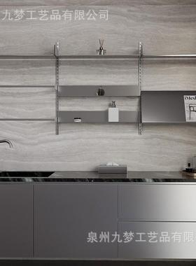 不锈钢置物可移动收纳架多层轨vi道soe6架06516不t锈钢墙上置物架