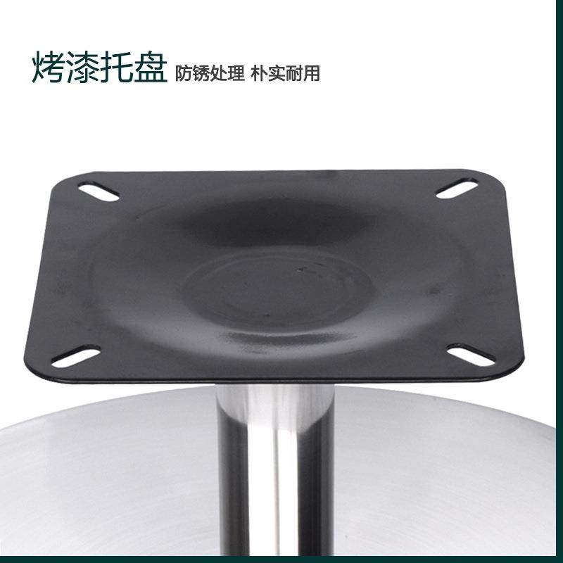 厂休闲家沙发椅底座简形约具五金配件JJ-B019家圆旋转椅不锈钢底
