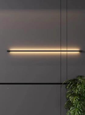 极简长条灯超窄88887床一字线型过道头轻奢梯装楼氛围高饰级背景