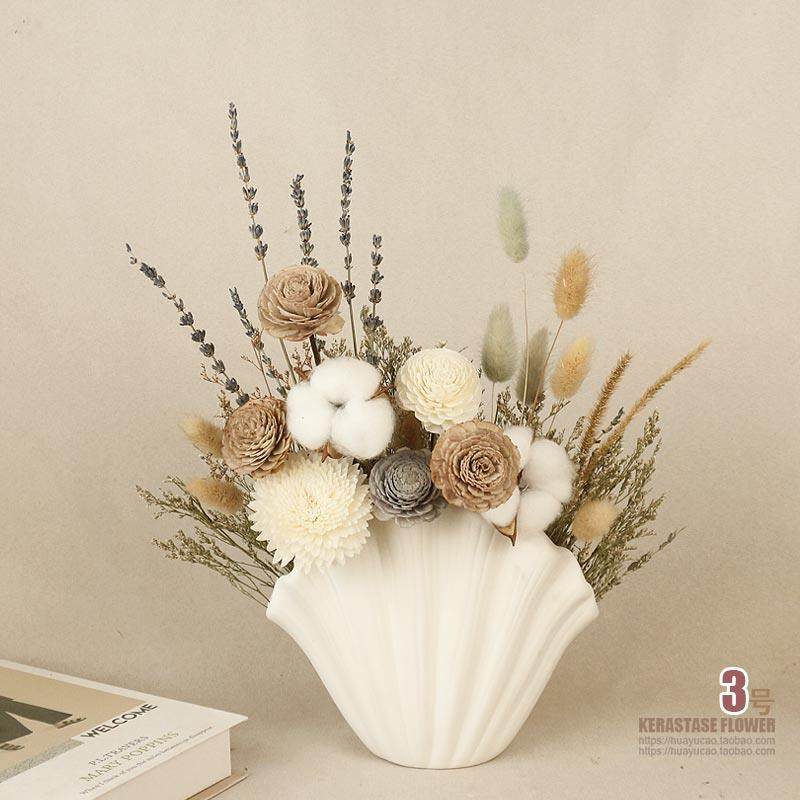 关干花瓶花摆件客厅插艺术居家玄JDV北欧风电视柜装饰花品轻奢感