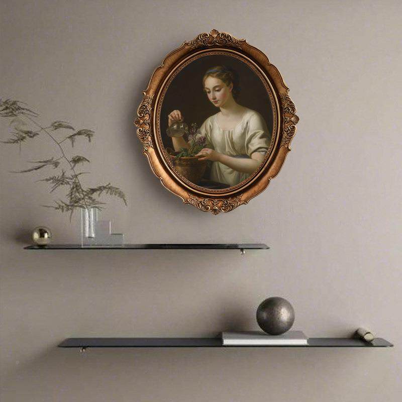 椭圆HEZ装画相框人肖像挂画框客式厅酒店饰艺术欧树脂物相框镜框,家居饰品,DIY亲子装饰画,淘宝优惠券,粉丝福利购,淘宝优惠卷