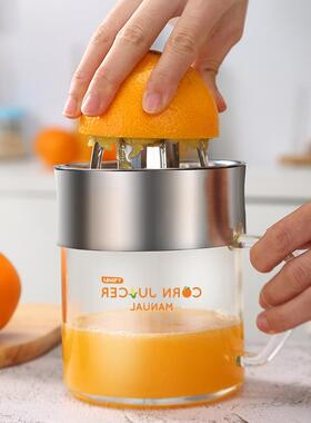 多功HVZ能不锈钢手汁动榨汁杯机家用便携动榨汁手剥玉米粒压器一