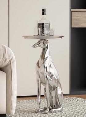 贝艺YB-ML873几子创意大型落地狗角几摆厅件现代客沙发茶几旁边边