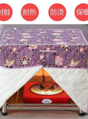 双层不锈SMO钢烤租火桌子家用正方形火架取烤暖吃饭桌折叠桌家用