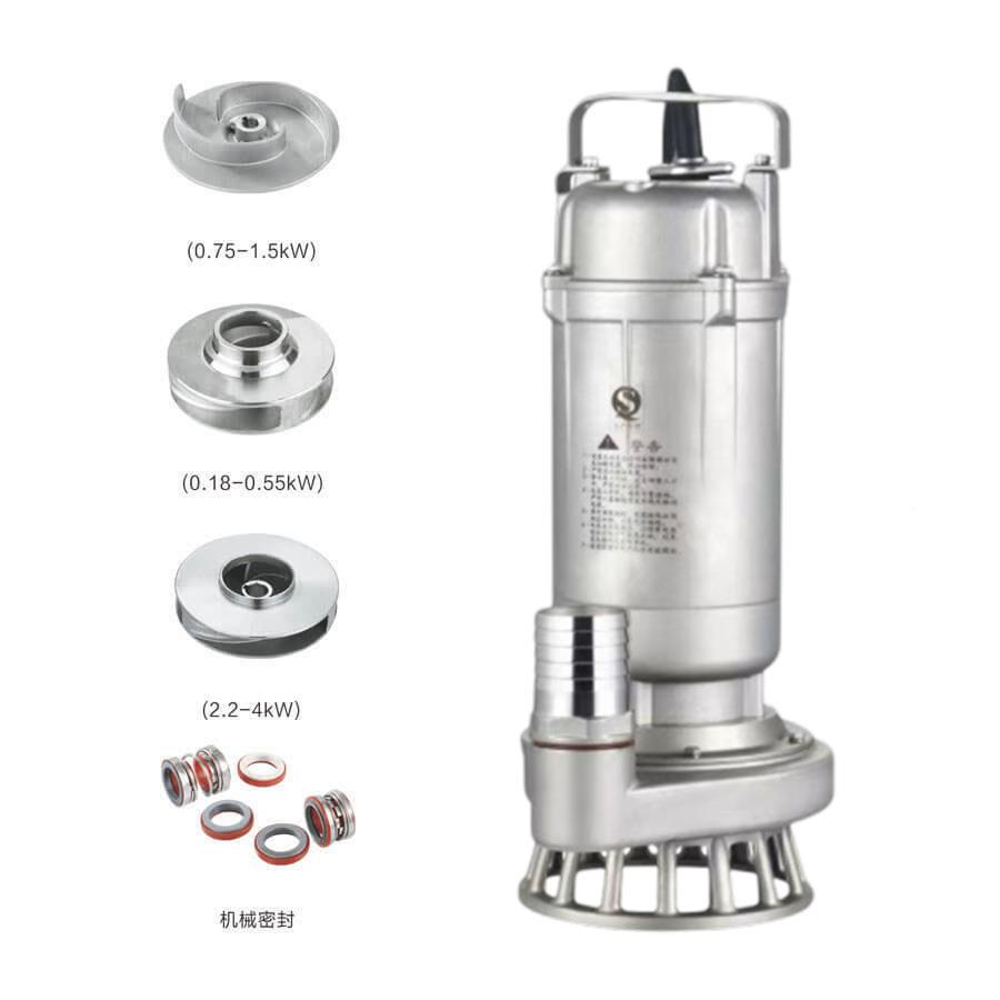 L304全不锈钢污水31ZSO6耐腐蚀酸碱工业水泵泵316耐潜高温电镀化