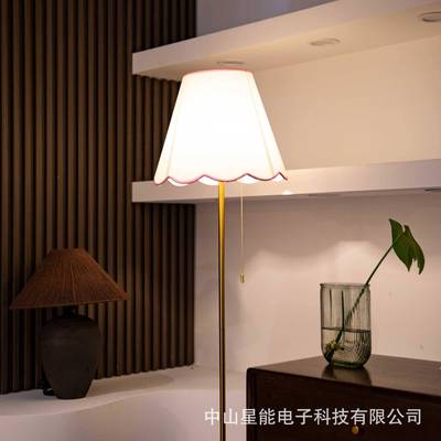 布艺灯罩充电灯床头家台39553居装饰照地台灯桌子设计师办公明室