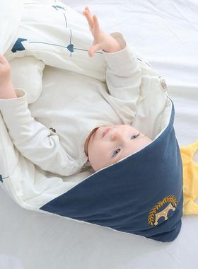 秋冬大加厚MGE脱可胆纯棉加房婴儿抱被新生儿产包被外