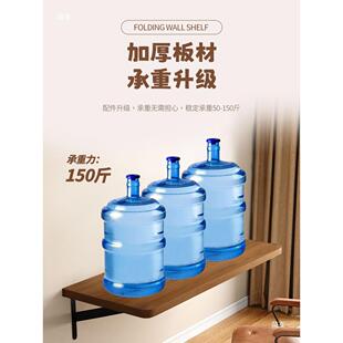 墙OSA上可折叠电脑桌卧写室办挂公桌小户型学习字书桌实木壁式物