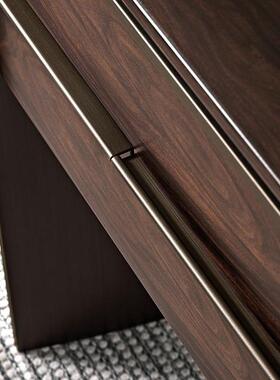 QH314932书桌Degas德加意书式极简设计/师高端现代轻奢桌实木老