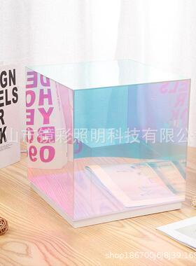 彩FEQ色炫酷背魔方盒装卧室床头景灯个面性摆件创意桌氛围饰小夜