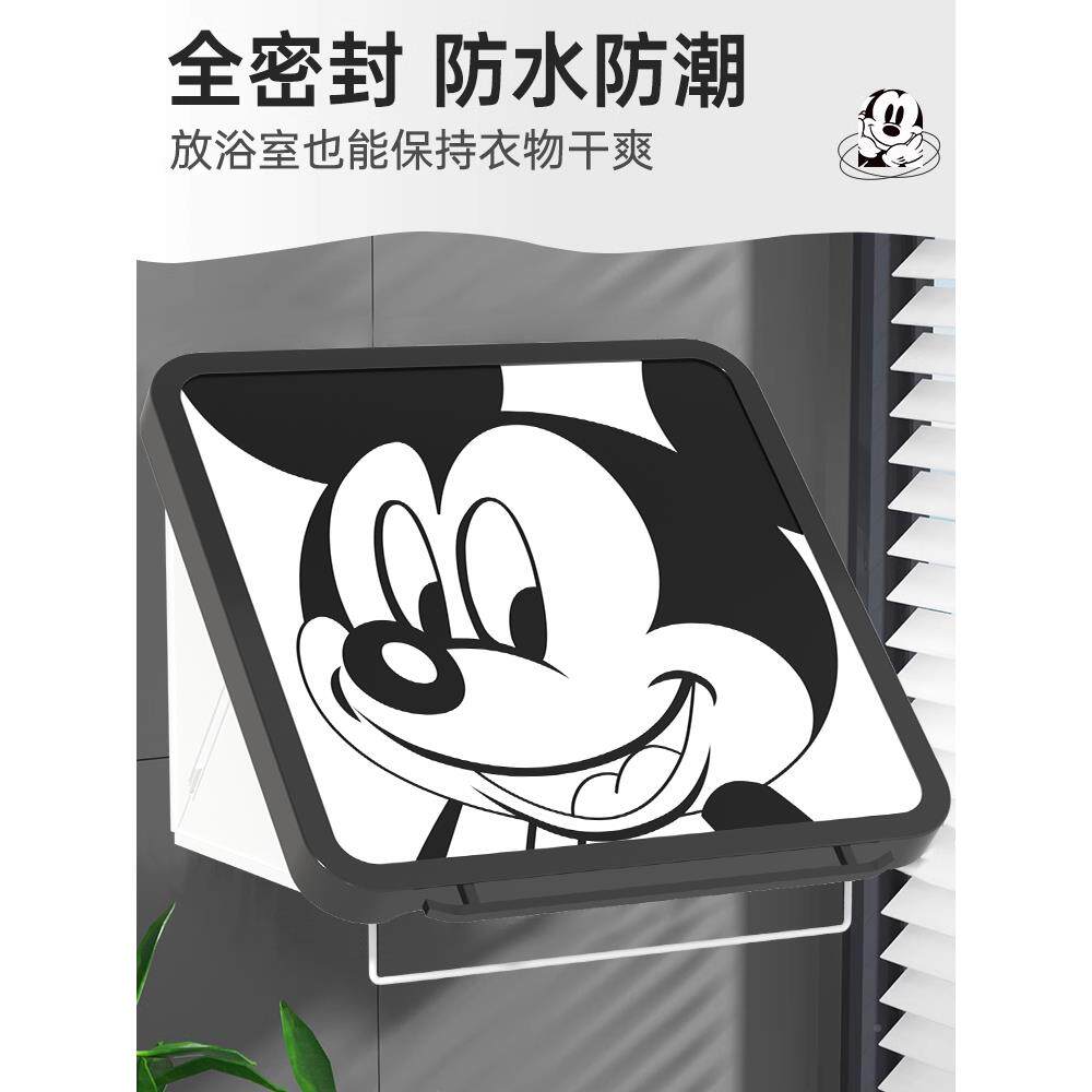 浴室壁画收纳箱卫间置免物折叠防水加厚盒生柜洗咨询客服澡衣打孔