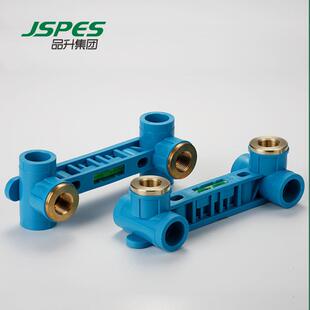 品升管2业蓝色经典系列水PPR管配件双联内丝弯头/三通5194分0