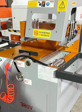 垭口套框15114角机断料锯合金窗门框单头铝锯切45/90度铝型材切割