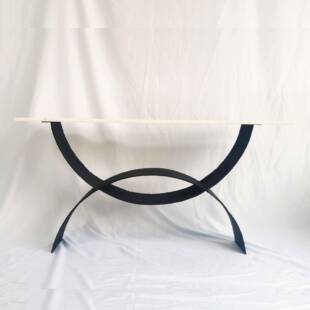 美轻奢复古锻打艺个性GQI玄关桌/软铁装设计/式别墅酒店设计师/玄