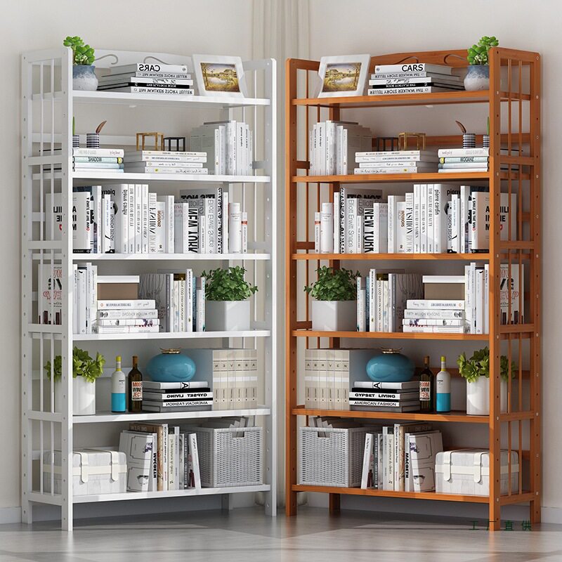 简易书架落地置物架子儿童小书柜简约桌面上家用收纳学生